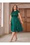 Rochie midi, verde - 6
