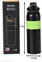 Leak proof Stainless Steel Water Bottle with Straw, Lid & Handle,750ML, Double Wall Vacuum Flask, Keeps Hot & Cold 6-12hrs, One-Hand Operation Lid, Safety Lock System - 7