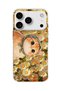 Orange Cat Daisy Printed Transparent Phone Case with Scarf Compatible with iPhone 18 Pro Max