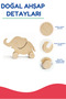 Wooden Elephant Toy Natural Handmade Paintable Educational Toy + 6-Piece Paint Set Gift - 4