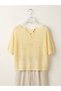 Women's Knitwear Blouse Short Sleeve Openwork Knit Boat Neck Relaxed Fit - 2