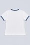 Women's Crew Neck Ringer T-Shirt Blue - 4