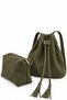 Urban Series Genuine Nubuck Leather Tasseled Puppy Women's Bag - 3