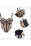 Leopard Patterned Sequin Detailed Underwire Bustier - 4