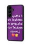 Samsung Galaxy S25 Plus Compatible Printed, Matte Black, Soft Silicone, Protective, Shock-Absorbing Cover, Case - 3