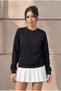 Women's Long Sleeve Comfort Loose 3' Sweatshirt - 6