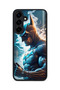Samsung Galaxy S25 Plus Compatible Printed, Matte Black, Soft Silicone, Protective, Shock-Absorbing Cover, Case