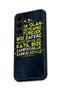 Samsung Galaxy S25 Plus Compatible Printed, Matte Black, Soft Silicone, Protective, Shock-Absorbing Cover, Case - 5