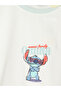 Vizyon New Season Ecru Crew Neck Printed Women's Pajama Top - 3
