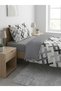 Single Size X-Grey Model Double-Sided 120X200 Fitted Sheet Bedding Set, 3 Pieces Zippered 155X230 Duvet Cover - 3