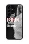 Samsung Galaxy S25 Plus Compatible Printed, Matte Black, Soft Silicone, Protective, Shock-Absorbing Cover, Case