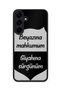 Samsung Galaxy S25 Plus Compatible Printed, Matte Black, Soft Silicone, Protective, Shock-Absorbing Cover, Case