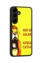Samsung Galaxy S25 Plus Compatible Printed, Matte Black, Soft Silicone, Protective, Shock-Absorbing Cover, Case - 2