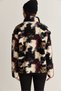 Women's Black-Anthracite Patterned Stand Collar Pocket Detailed Ribbed Zippered Fleece Sweatshirt 4219 60286646 - 6