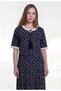 Floral Printed Nightgowns for Women Cotton Long Night Gowns Plus Size Moo Moos Short Sleeve House Dress Soft Sleep Shirts- فستان قطن للبيت - 2