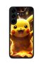 Samsung Galaxy S25 Plus Compatible Printed, Matte Black, Soft Silicone, Protective, Shock-Absorbing Cover, Case