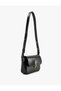 Long Strap Mini Faux Leather Shoulder Bag with Metal Buckle Closure - 2