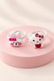 Girls' 2 and 3 Piece Adjustable Ring Set with Butterfly Strawberry Heart Figures Colorful Children's Rings - 3