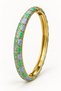 Women's Colorful Enamel Steel Bracelet with Patterned Stylish Cuff Bracelet - 2
