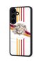 Samsung Galaxy S25 Plus Compatible Printed, Matte Black, Soft Silicone, Protective, Shock-Absorbing Cover, Case - 3