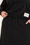 Plus Size Crew Neck Sweatshirt and Long Skirt Two-Piece Set - 4