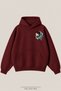 Unisex Demon Slayer Tanjiro Printed Oversize 3 Threaded Inner Threaded Hooded Sweatshirt - 2