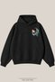 Unisex Demon Slayer Tanjiro Printed Oversize 3 Threaded Inner Threaded Hooded Sweatshirt - 2