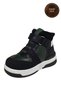 Boys' Boots – Green Black Genuine Leather - 6