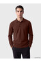 Nevavm Farkıyla Lcwaikiki Classic Brown Thessaloniki Plain Standard & Regular Men's Sweatshirt