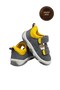 Men's First Step Casual Shoes – Gray Genuine Leather - 6