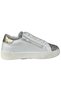 Women's Sneakers – White-Silver-Leopard Genuine Leather - 3