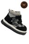 Boys' Boots – Gray Black Genuine Leather - 5