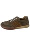 Women's Sneakers – Khaki-Mustard Genuine Leather - 2