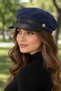 Women's Winter Suede Newsboy Captain Hat - 2