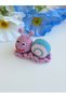 Hand Knitted Amigurumi Cute Snail Figured Snap Buckle Organic Cotton Children's Hair Clip - 3
