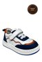 Boys' Casual Shoes – Multi-Colored (White-Navy Blue) Genuine Leather - 2