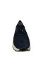 Women's Sneakers – Navy Blue Genuine Leather - 2
