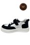 Boys' Casual Shoes – Multi-Colored (Black-White) Genuine Leather - 5
