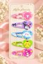 Girls' Hair Clip Set Colorful Mixed Figure Rubber Clip Mini Snap Clip Floral and Cute Hair Accessories - 3