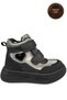 Girls' Boots – Black Platinum Genuine Leather