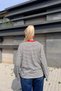 Crew Neck Sweatshirt with Stripe and Heart Embroidery Detail - 6