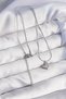 316L Steel Silver Color Minimal Heart Design Necklace - 4