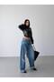 Trend Special Waist Design Wide Leg Loose Fit Denim Jeans - 6