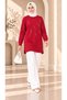 Women's Stone Detailed Long Sweatshirt Tunic - 2