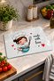 Glass Cutting Board Made with Love Theme - Glass Cutting Board |   30cm X 40cm - 4