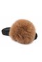 Women's Genuine Leather Luxury Real Fur Detailed Stylish Comfortable Slippers - 5