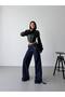 Trend Special Waist Design Wide Leg Loose Fit Denim Jeans - 4
