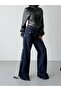 Trend Special Waist Design Wide Leg Loose Fit Denim Jeans - 4