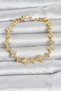 Brass Zircon Stone Clover Model Gold Color Women's Bracelet - 2