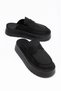 Women's Black Thick Soled Daily Comfortable Slippers - 3